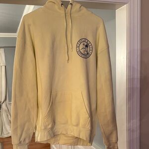 Cozy Yellow Hoodie with Logo